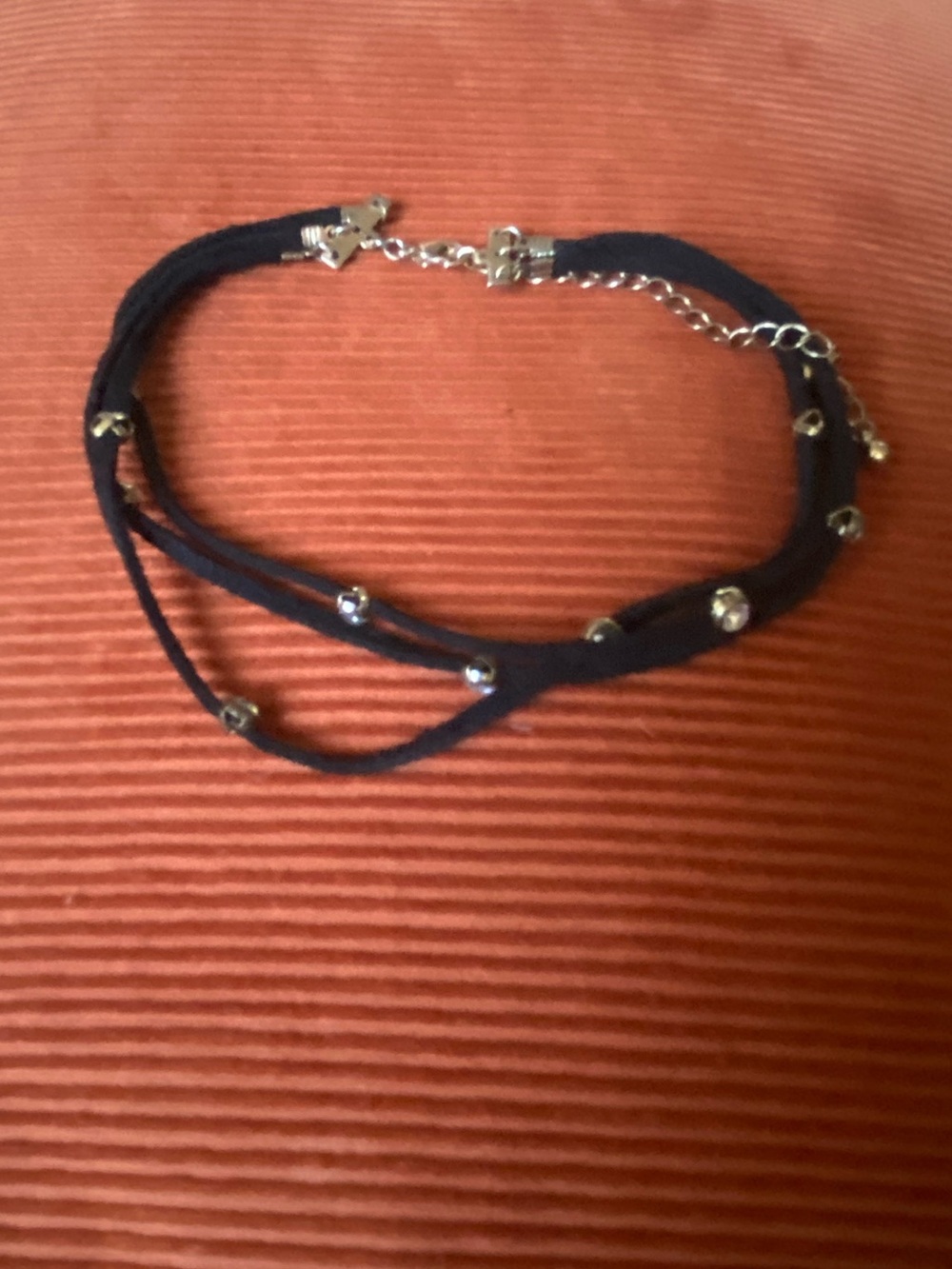 Crystals/Rope Anklet Bracelet